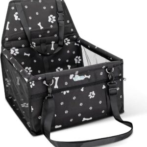 Bolsa de Coche para Mascotas con Gancho – Negra | 40×35×45 cm