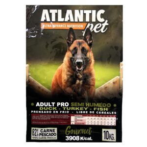 ATLANTIC PET PRO SEMIHUMEDO ADULTO PATO, PAVO Y PESCADO 10KG