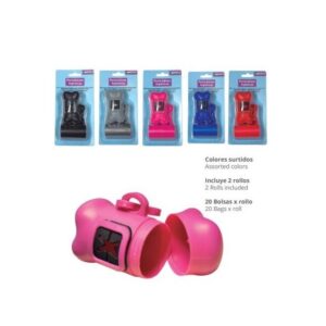 PORTA BOLSA HIGIENICA+2 ROLLO 20 BOLSAS