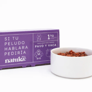 Menú BARF de pavo y vaca