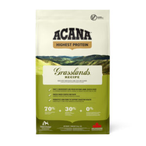 ACANA Higuest protein. Grasslands recipe